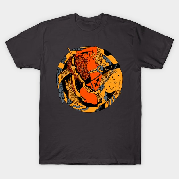 Orangrey Sagittarius Beauty T-Shirt by kenallouis